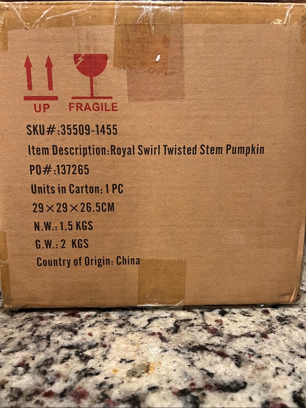 MACKENZIE-CHILDS Royal Swirl Twisted-Stem Pumpkin. New in Box. - Picture 4 of 12